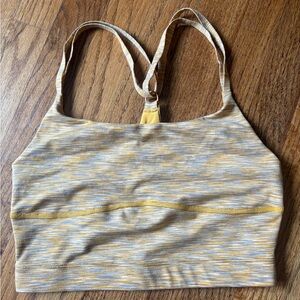 Outdoor Voices Yellow and Gray Sports Bra Small